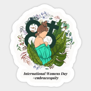 embrace equity international women's day 2023 Sticker